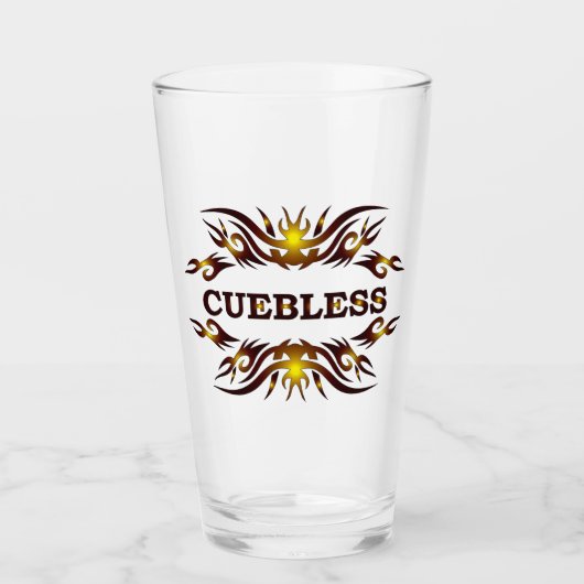 CUEBLESS Trinkglas Glas (Vorderseite)