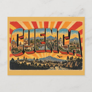 Cuenca Ecuador Koloniale Flüsse Anden Kunst Postkarte