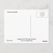 Cuenca, Ecuador Postkarte (Rückseite)