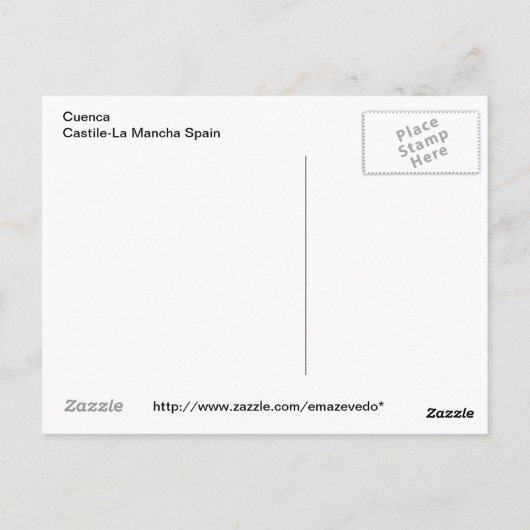Cuenca Postcard Postkarte (Rückseite)
