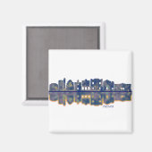 Cuenca Skyline Magnet (Vorderseite/Rückseite)