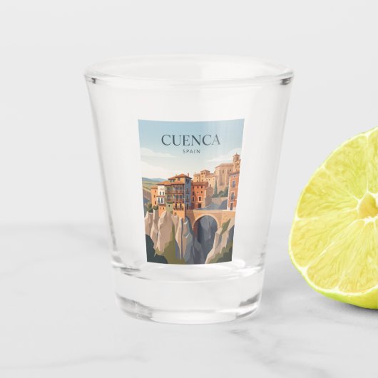 Cuenca Spanien Schnapsglas (Vorderseite)