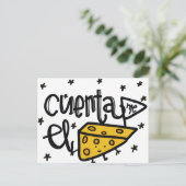 Cuenta me el queso.t postkarte (Stehend Vorderseite)