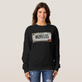 Cuernavaca Morelos México Lizenzschild Ästhetik Sweatshirt (Vorne ganz)