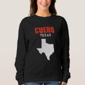 Cuero Texas USA State America Travel Texas Sweatshirt (Vorderseite)