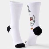 Cuff 'Em Goose Nurse Funny Silly Goose Nurse Socken (Gewinkelt)