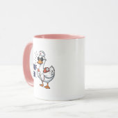 Cuff 'Em Goose Nurse Funny Silly Goose Nurse Tasse (Vorderseite Links)