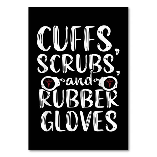 Cuffs Correctional Nurse RN Prison Nursing Medical Tischnummer (Vorderseite)