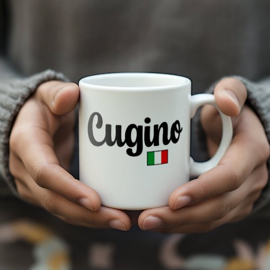 Cugino (Cousin Him) Italian Flag Mug Kaffeetasse
