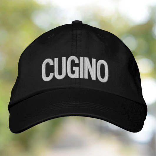 Cugino (Cousin/Männchen) bestickt Stilvoll Italien Bestickte Baseballkappe