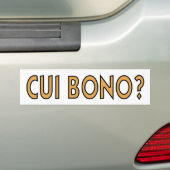 Cui Bono Autoaufkleber (Auf Auto)