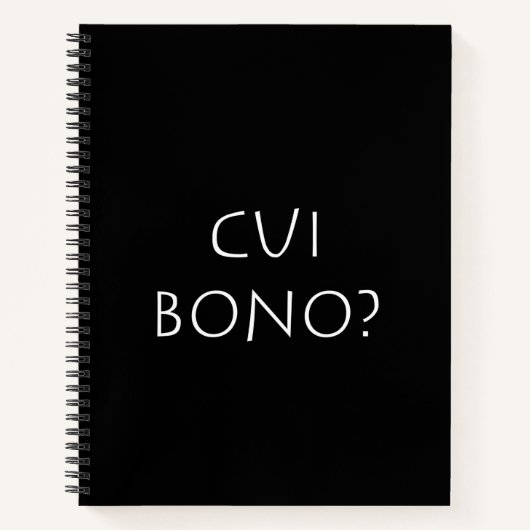 Cui bono notizblock (Vorderseite)