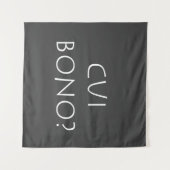 Cui bono wandteppich (Vorderseite (Horizontal))