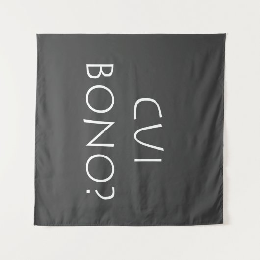 Cui bono wandteppich (Vorderseite (Horizontal))