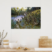 Cuidado Care Bushmaster mit Bolo Poster (Küche)