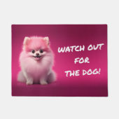 ¡Cuidado con el perro! / Beware of the dog! Fußmatte (Vorderseite)