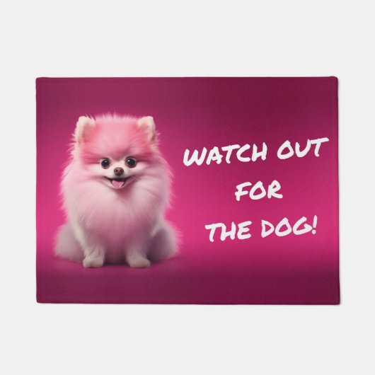 ¡Cuidado con el perro! / Beware of the dog! Fußmatte (Vorderseite)