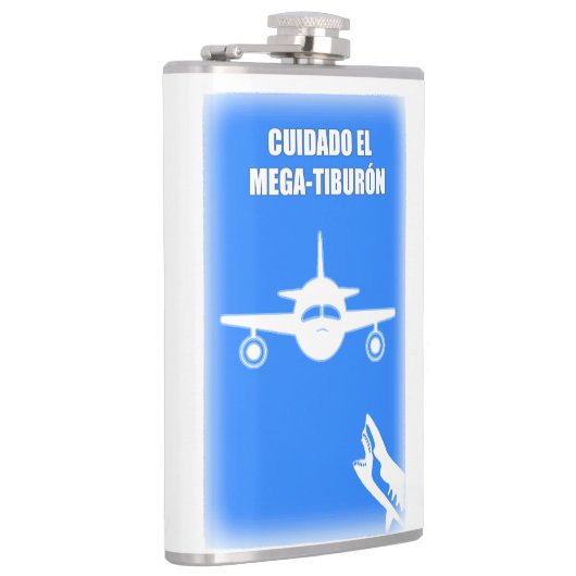 Cuidado El Tiburon Flachmann (Rechts)