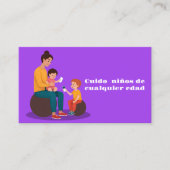 Cuido ninos visitenkarte (Vorderseite)