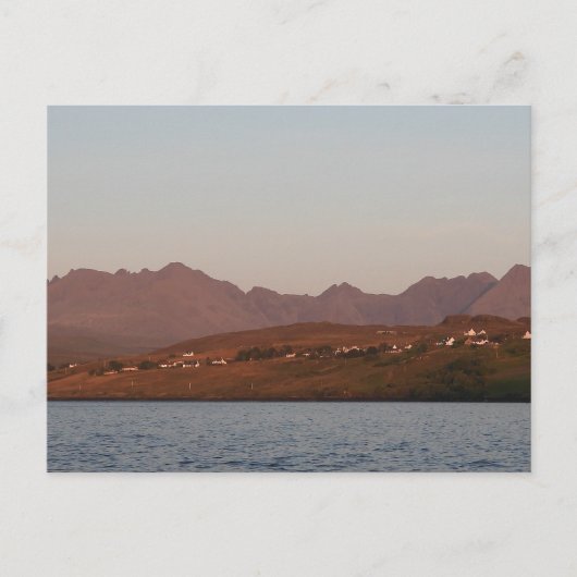Cuillin Hills in Red Postkarte (Vorderseite)