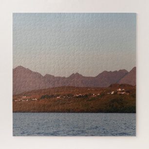 Cuillin Hills in Red Sunset Skye Jigsaw Puzzle