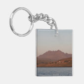 Cuillin Hills in Red Sunset Skye Schlüsselanhänger (Vorderseite links)
