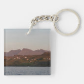 Cuillin Hills in Red Sunset Skye Schlüsselanhänger (Rückseite)