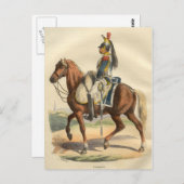 Cuirassier Postkarte (Vorne/Hinten)