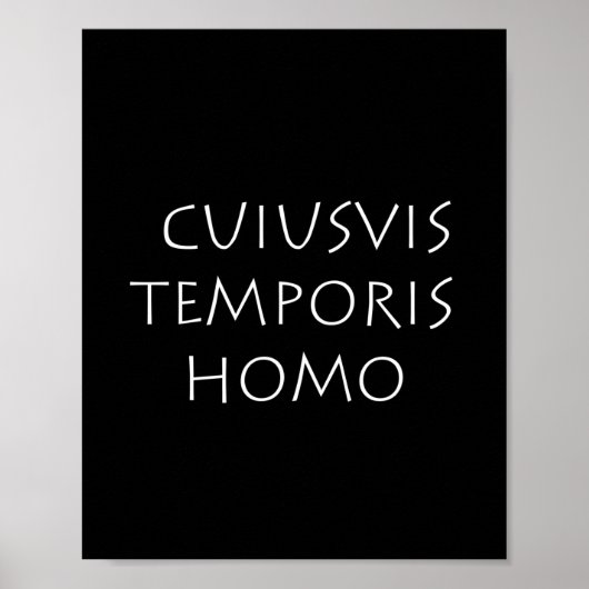 Cuiusvis temporis homo poster (Vorne)