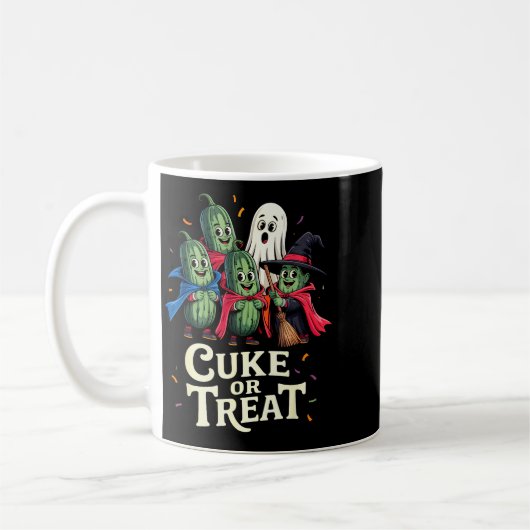 Cuke Or Treat – Funny Halloween Cuber Costume  Kaffeetasse (Links)