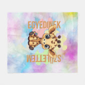 Cuki affirmációk | SNI Zsiráf | Egyedinek Fleecedecke (Vorderseite (Horizontal))