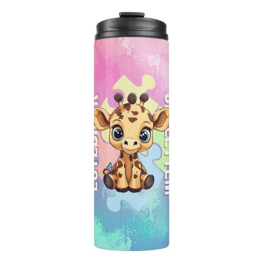 Cuki affirmációk | SNI Zsiráf | Egyedinek Thermosbecher (Vorderseite)