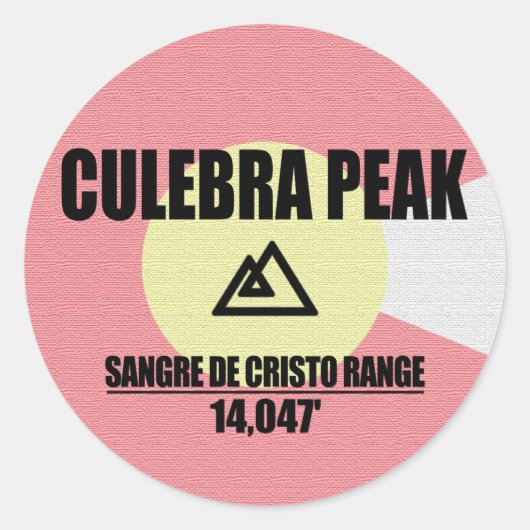 Culebra Peak Runder Aufkleber (Vorderseite)