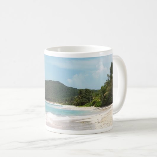 Culebras Flamenco-Strand Puerto Rico Kaffeetasse (VorderseiteRechts)