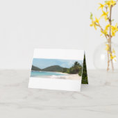 Culebras Flamenco-Strand Puerto Rico Karte (Gelbe Blume)