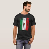 Culiacan Sinaloa Mexico Retro Mexikanischer Kirche T-Shirt (Vorne ganz)