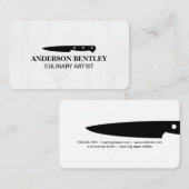 Culinary Arts | Knife Visitenkarte (Vorne/Hinten)