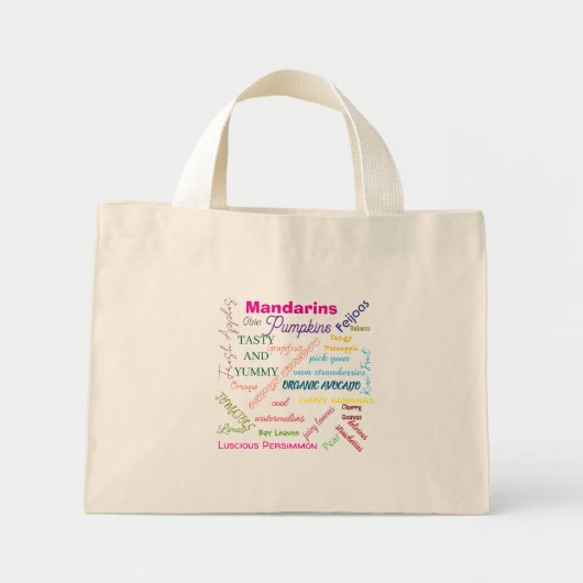 Culinary Canvas Tote Bag Mini Stoffbeutel (Vorne)