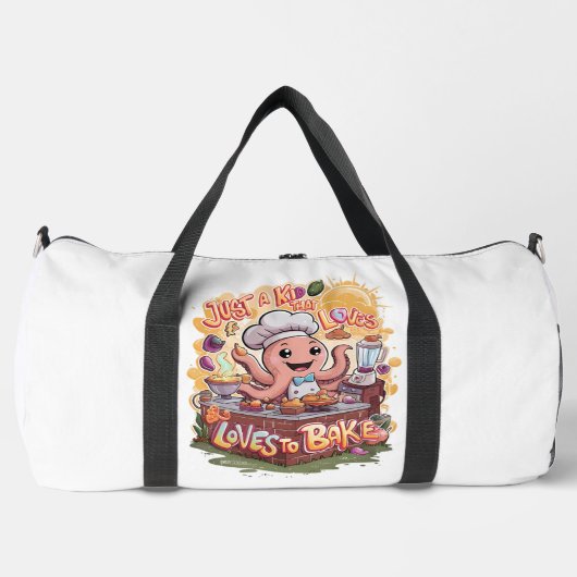 Culinary Cephalopod: Octopus Cooking Delight Duffle Bag (Vorderseite)
