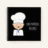 Culinary Chef - Cook Cartoon Recipe Notizblock (Vorderseite)