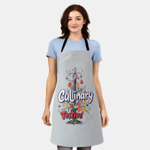 Culinary Festive Delight Colorful Chief’s Christma Schürze