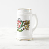 Cullen/O'Cullen Irish Shield Beer Stein Bierglas (VorderseiteRechts)