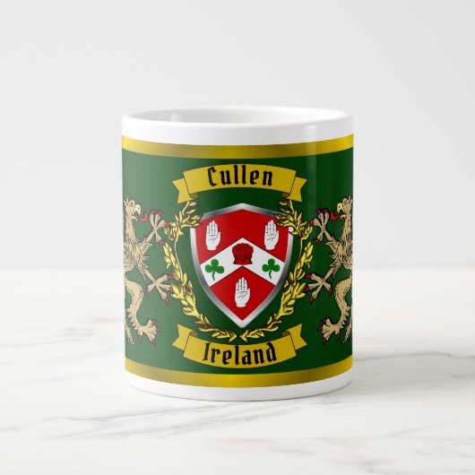 Cullen/O'Cullen Irish Shield & Griffins Jumbo-Tasse (Vorderseite)