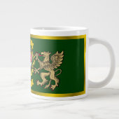 Cullen/O'Cullen Irish Shield & Griffins Jumbo-Tasse (Rechts)