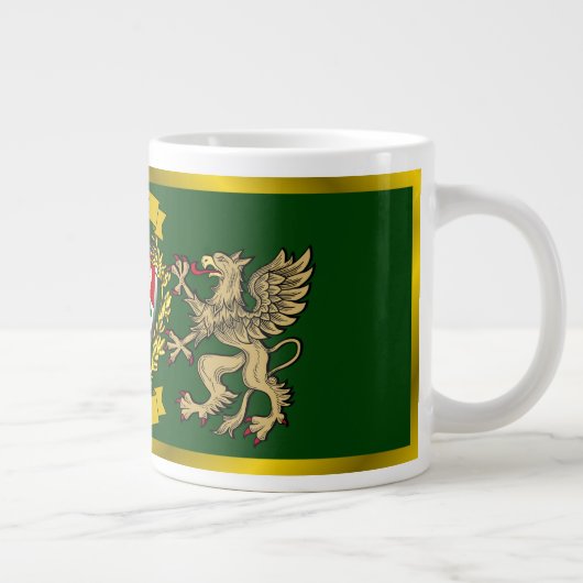Cullen/O'Cullen Irish Shield & Griffins Jumbo-Tasse (Rechts)