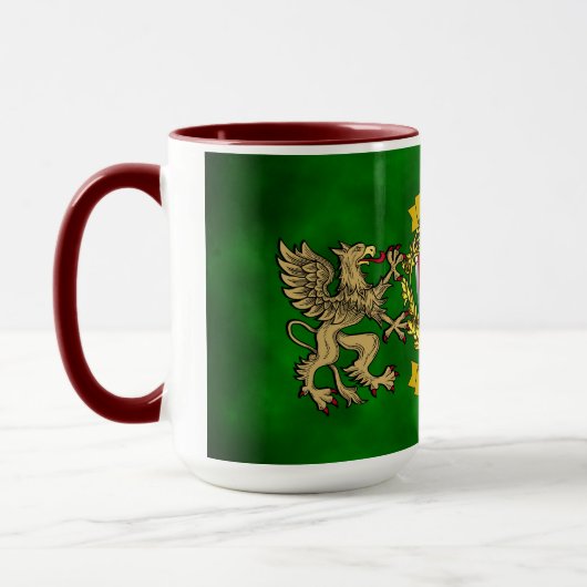 Cullen/O'Cullen Irish Shield & Griffins Tasse (Links)