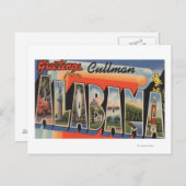 Cullman, Alabama - Große Buchstabenszenen Postkarte (Vorne/Hinten)