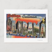 Cullman, Alabama - Große Buchstabenszenen Postkarte (Vorderseite)