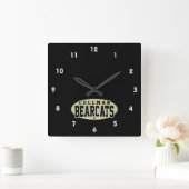 Cullman High School; Bearcats Quadratische Wanduhr (Zuhause)