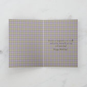 Culloden Ancient Scottish Tartan Humorous Birthday Karte (Innenseite)